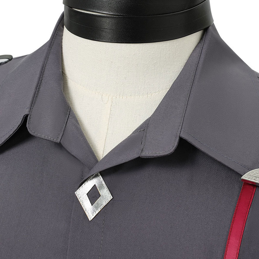 Wriothesley grau Kostüm Set Genshin Impact Wriothesley Cosplay Outfit