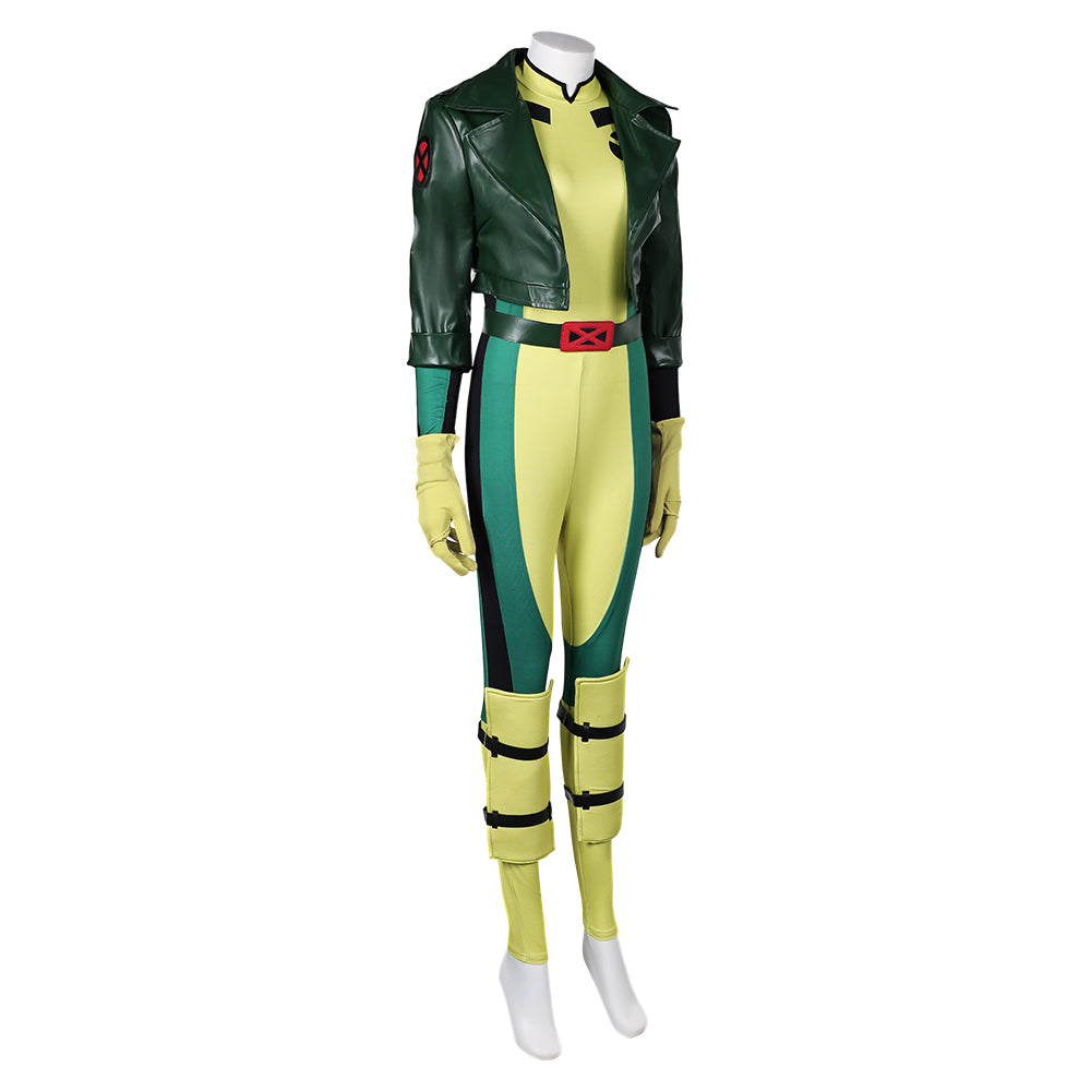 X-Men '97 Rogue gelb Jumpsuit Cosplay Kostüm Outfits