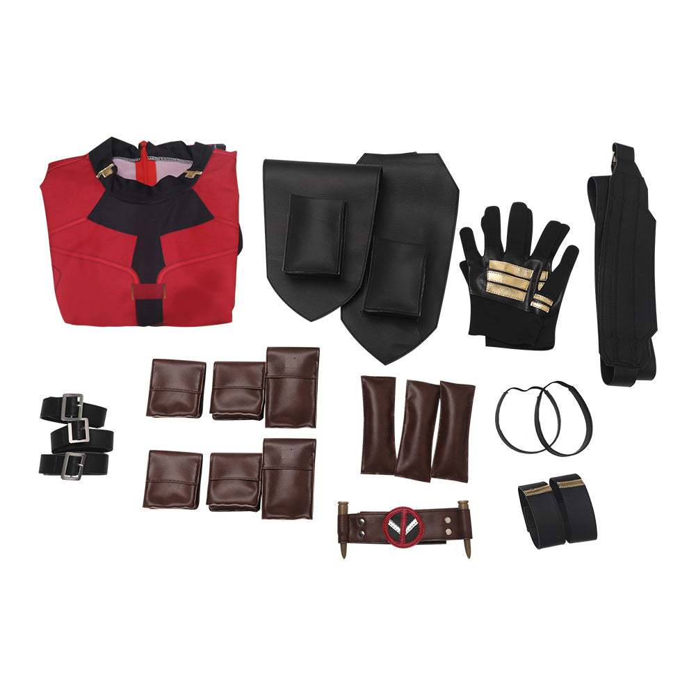 X-Men Origins: Wolverine Deadpool Wade Wilson Jumpsuit Cosplay Outfits