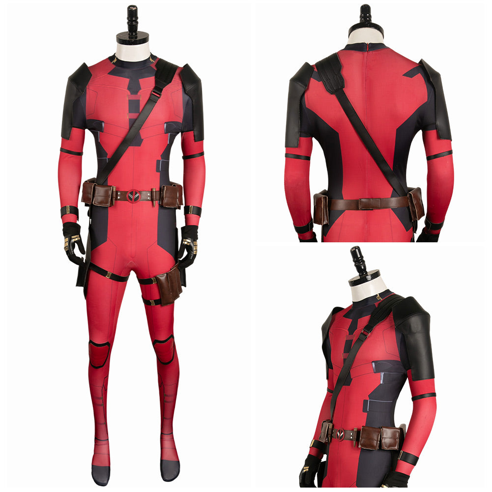 X-Men Origins: Wolverine Deadpool Wade Wilson Jumpsuit Cosplay Outfits