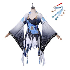Yangyang: Xuanling blau Kostüm Set Wuthering Waves Yangyang: Xuanling Cosplay Outfit