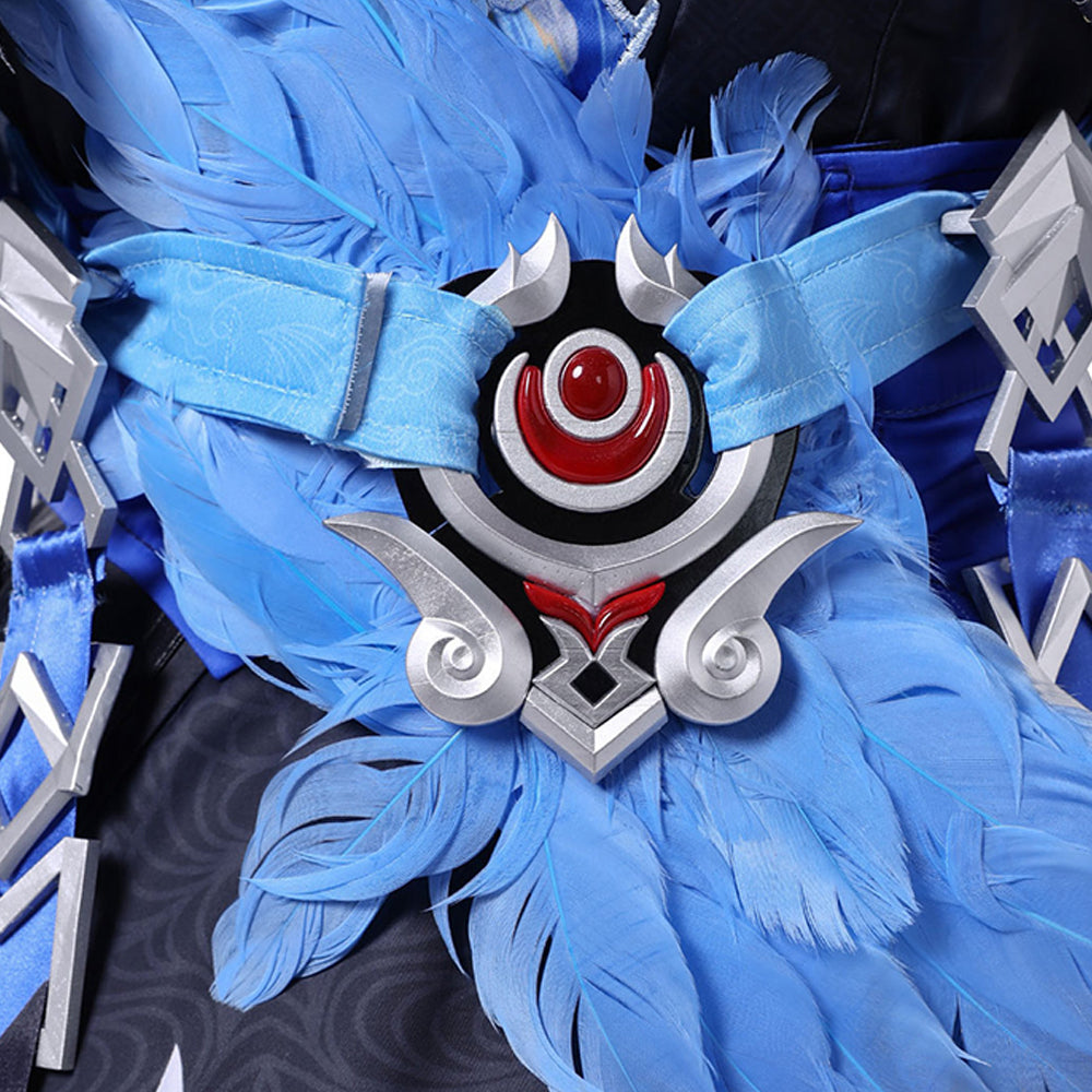 Yangyang: Xuanling blau Kostüm Set Wuthering Waves Yangyang: Xuanling Cosplay Outfit