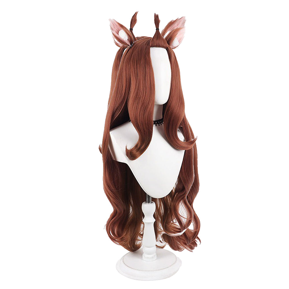 Yaniko Satō Hitzebeständiges Haar Chainsmoker Cat Yaniko Satō Cosplay Perücke 