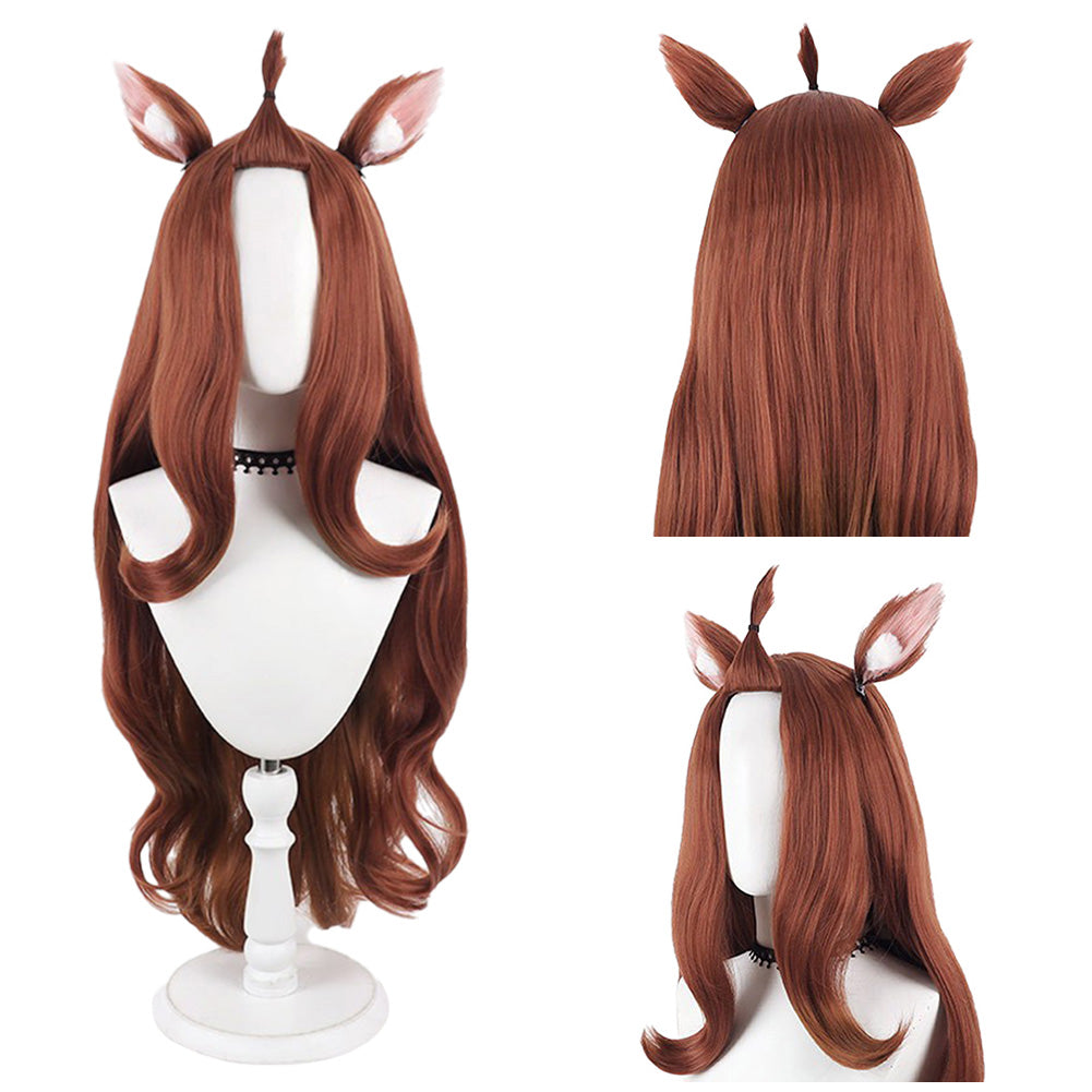 Yaniko Satō Hitzebeständiges Haar Chainsmoker Cat Yaniko Satō Cosplay Perücke 