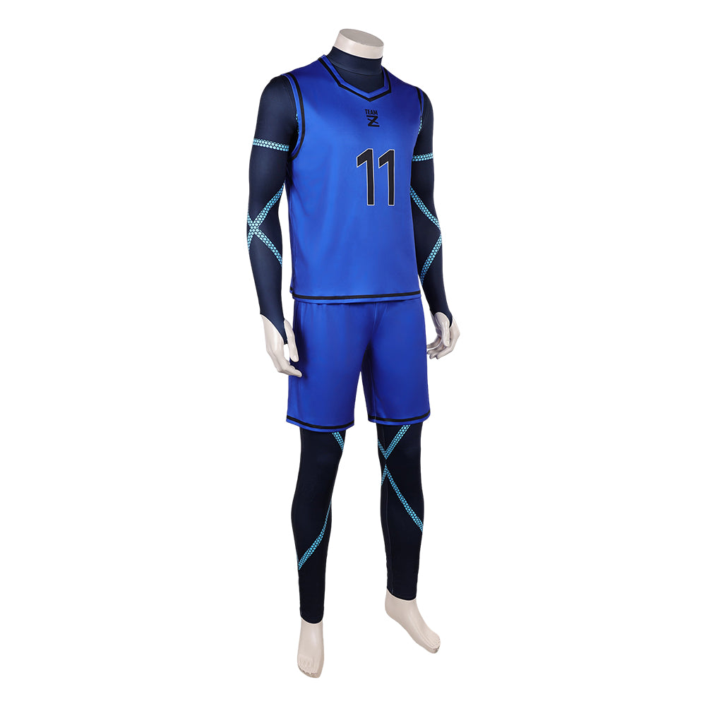Yoichi Isagi blau Uniform BLUE LOCK Team Z Uniform Cosplay Outfit