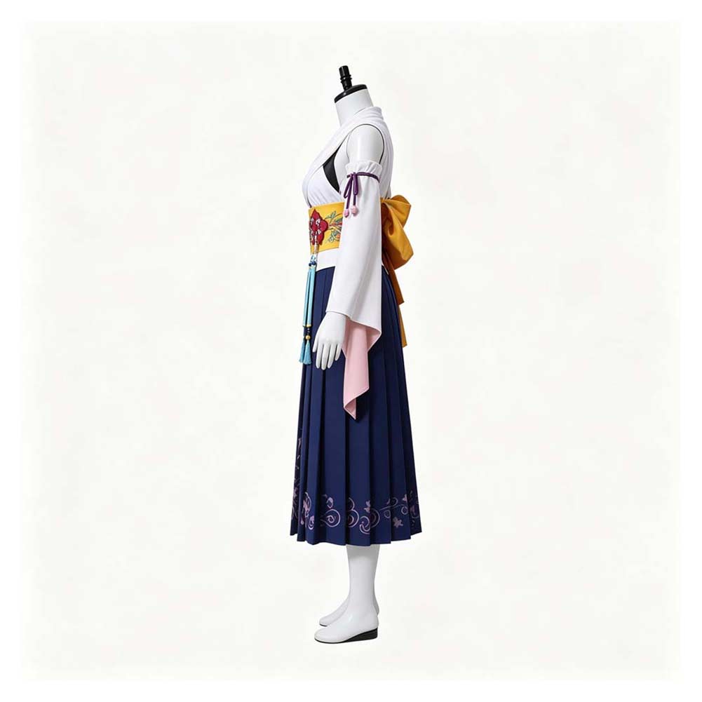 Yuna ​weiß Kostüm Set Final Fantasy Yuna Cosplay Outfit