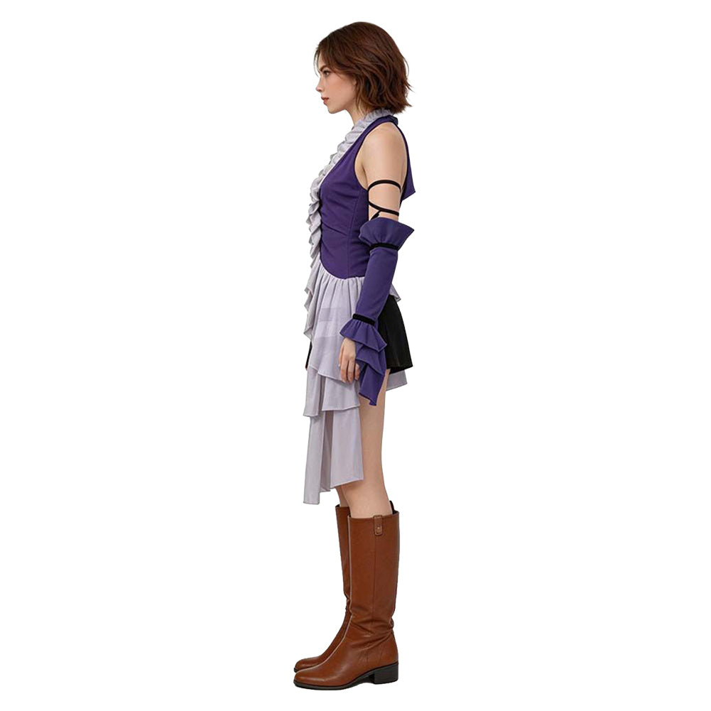 Yuna Lila Kostüm Set Final Fantasy Yuna Cosplay Outfit 