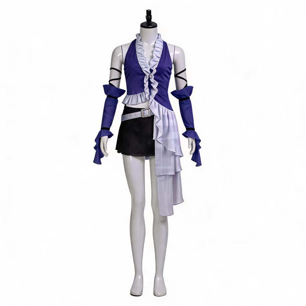Yuna Lila Kostüm Set Final Fantasy Yuna Cosplay Outfit 