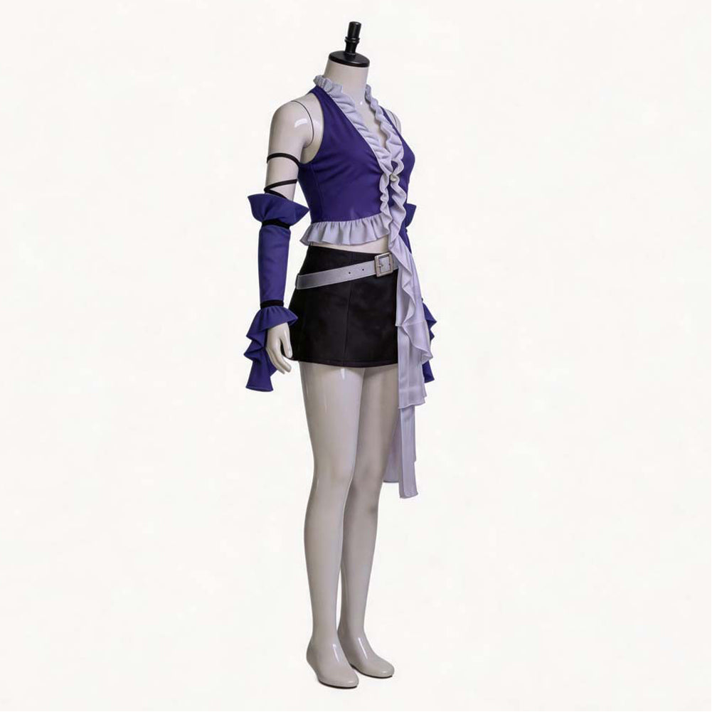 Yuna Lila Kostüm Set Final Fantasy Yuna Cosplay Outfit 