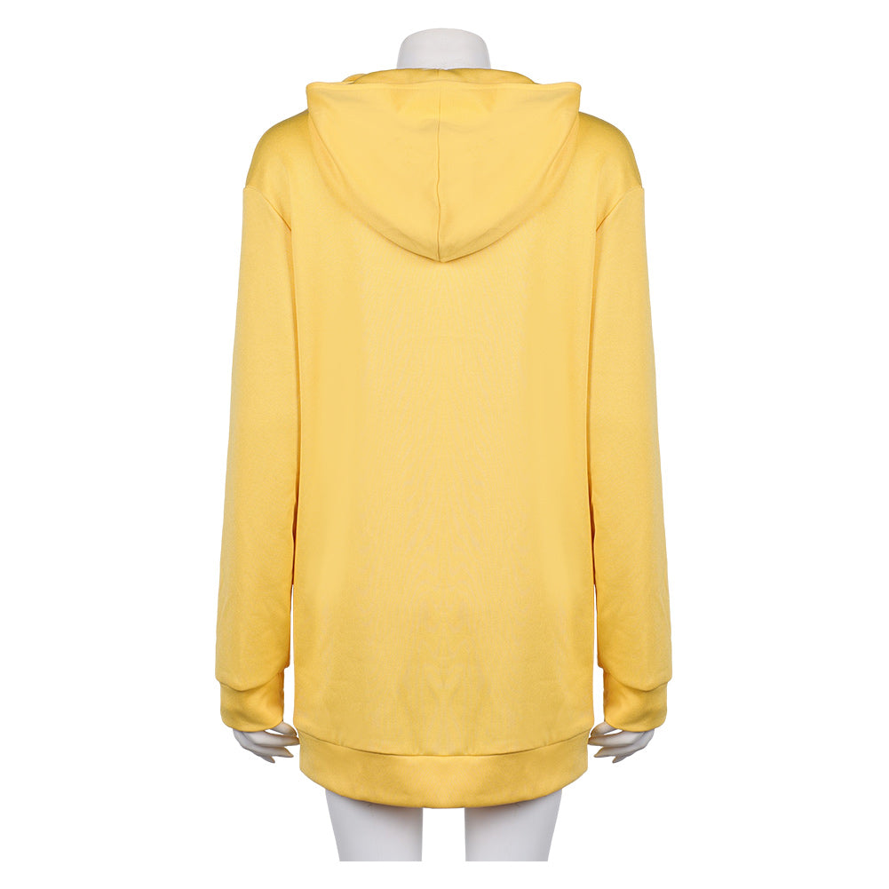 Zoey gelb Hoodie mit Kapuze Kpop Demon Hunters Zoey Cosplay Kostüm