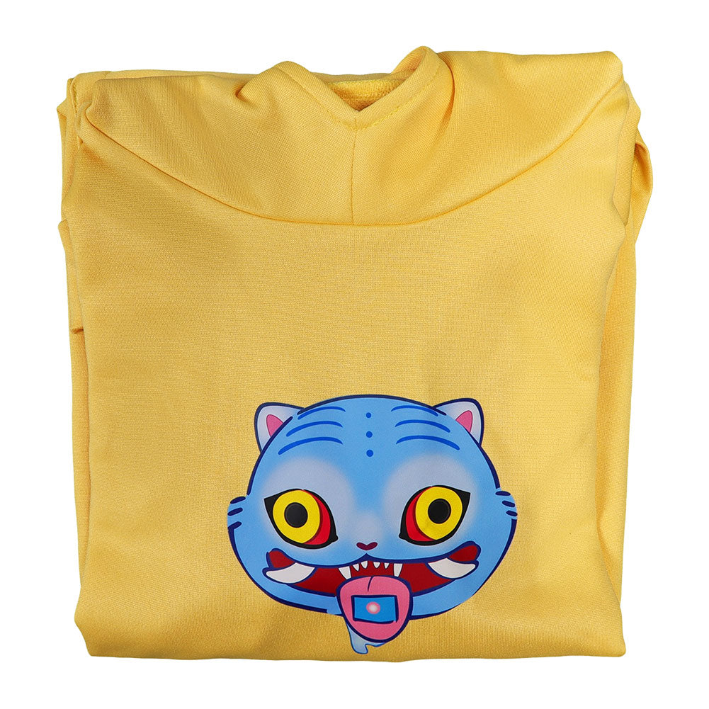 Zoey gelb Hoodie mit Kapuze Kpop Demon Hunters Zoey Cosplay Kostüm