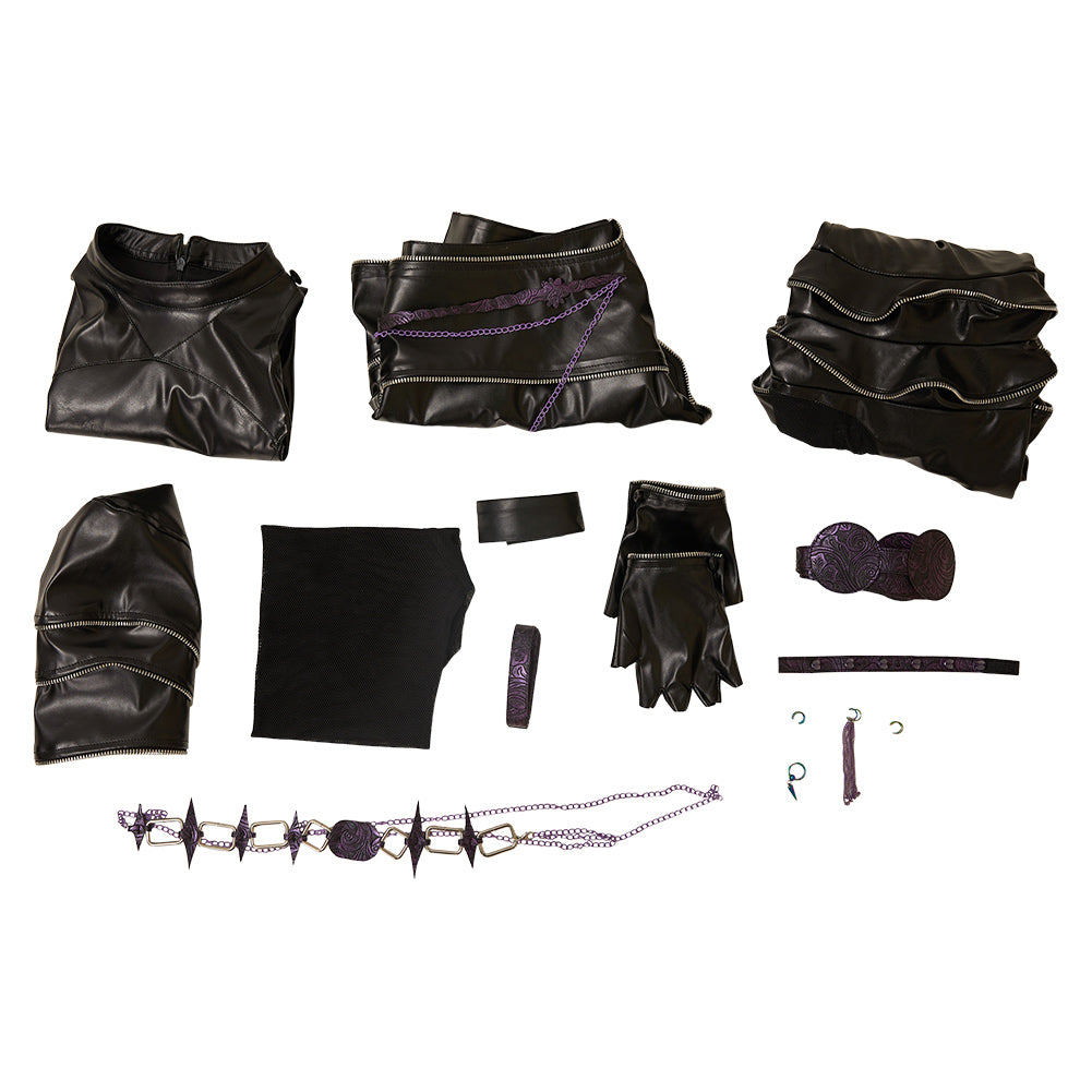 Zoey schwarz Kostüm Set Kpop Demon Hunters Huntrix Zoey Cosplay Outfits