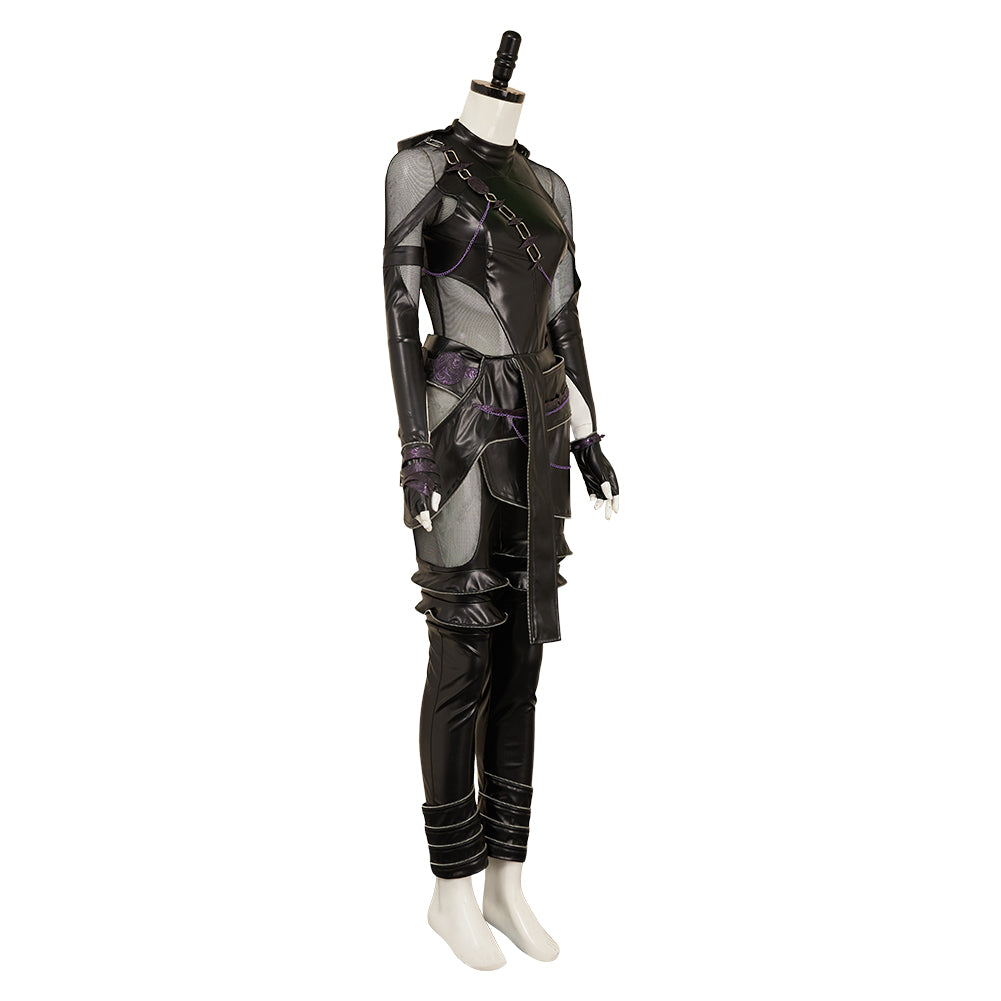 Zoey schwarz Kostüm Set Kpop Demon Hunters Huntrix Zoey Cosplay Outfits