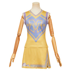 Zombies 4: Dawn of the Vampires (2025) Addison gelb Kleid Cheerleader-Uniform