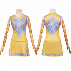 Zombies 4: Dawn of the Vampires (2025) Addison gelb Kleid Cheerleader-Uniform