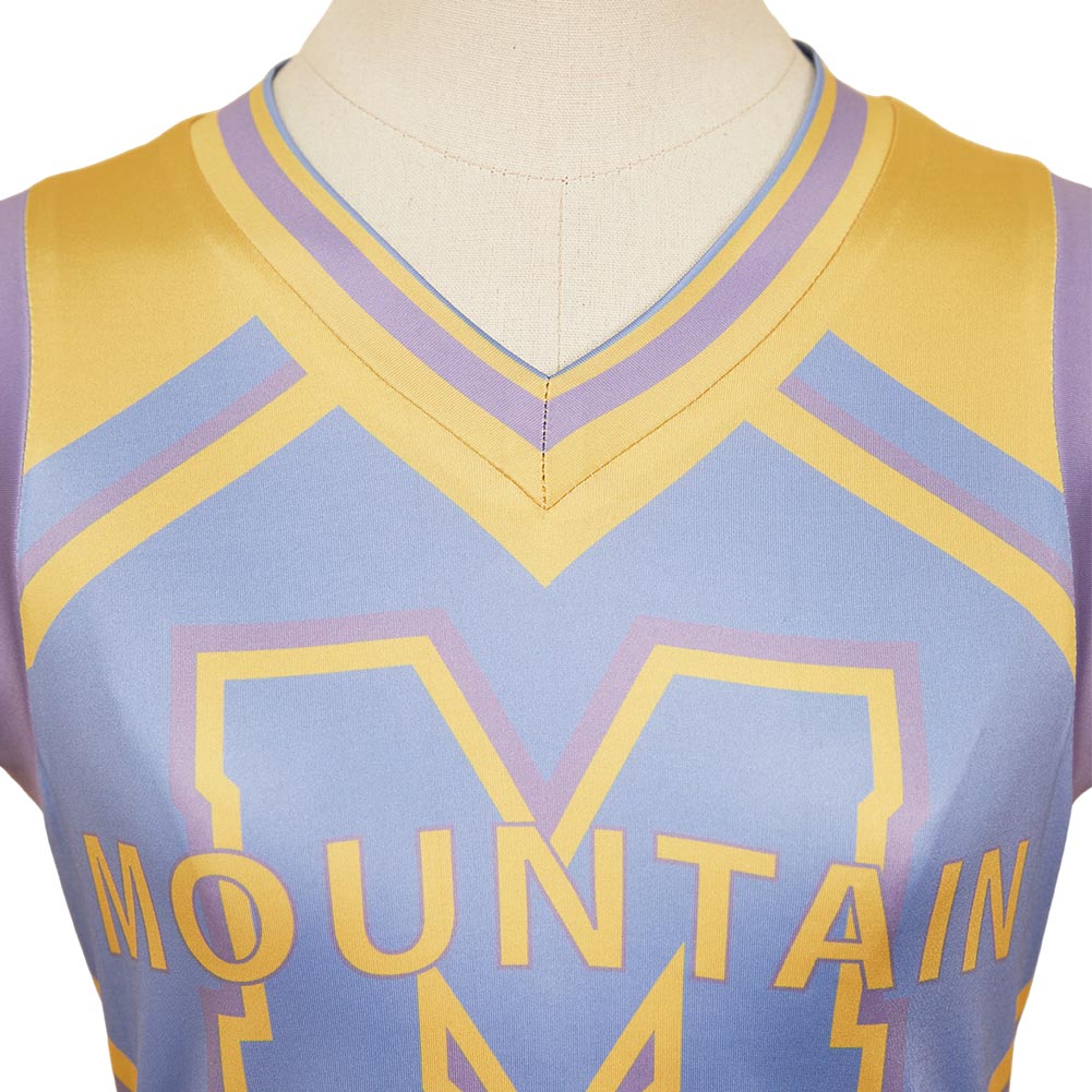 Zombies 4: Dawn of the Vampires (2025) Addison gelb Kleid Cheerleader-Uniform