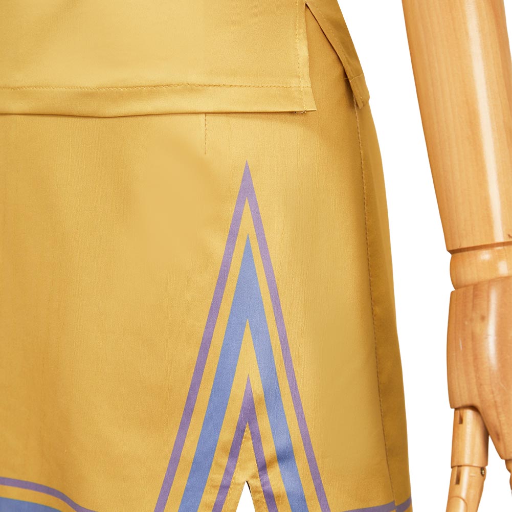 Zombies 4: Dawn of the Vampires (2025) Addison gelb Kleid Cheerleader-Uniform