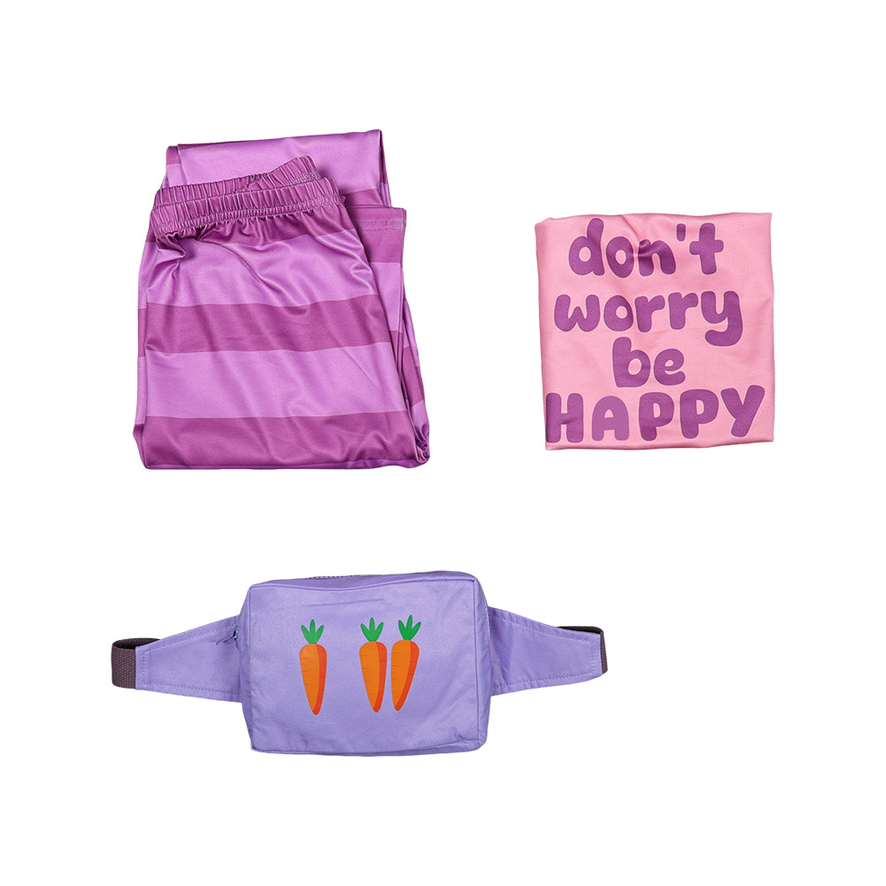 Zootopia 2025 Judy Hopps rosa Kostüm Set Cosplay Outfits