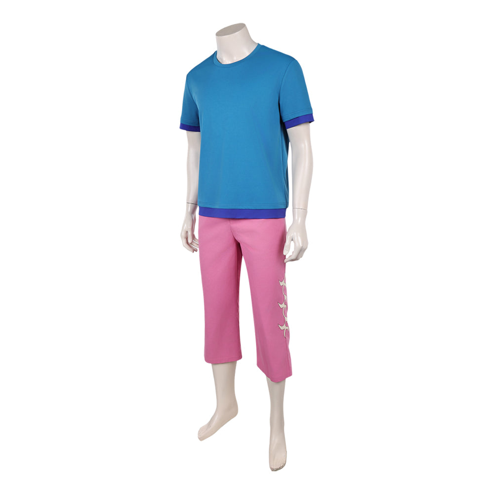 Zoro ONE PIECE blau Outfit Roronoa Zoro blau rosa Cosplay Kostüm