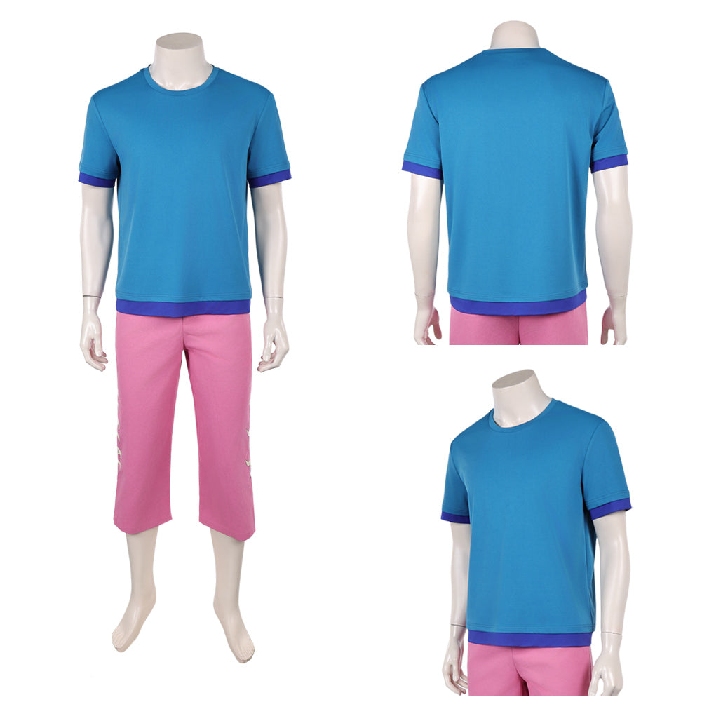 Zoro ONE PIECE blau Outfit Roronoa Zoro blau rosa Cosplay Kostüm