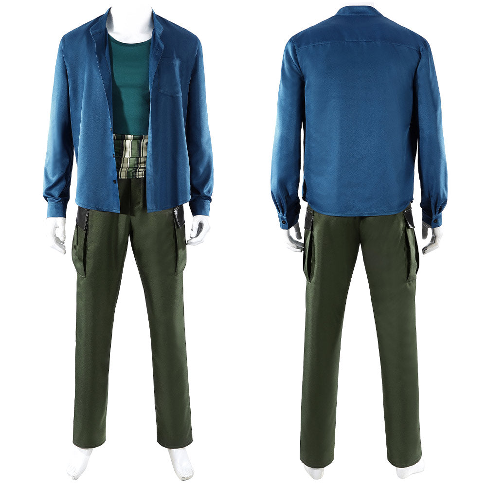 Zorro blau Outfit One Piece Roronoa Zoro Cosplay Kostüm
