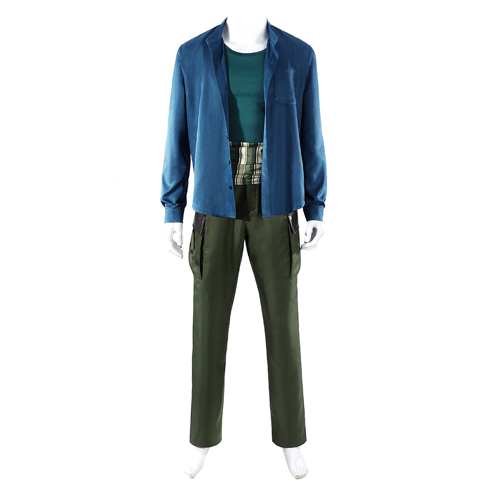 Zorro blau Outfit One Piece Roronoa Zoro Cosplay Kostüm