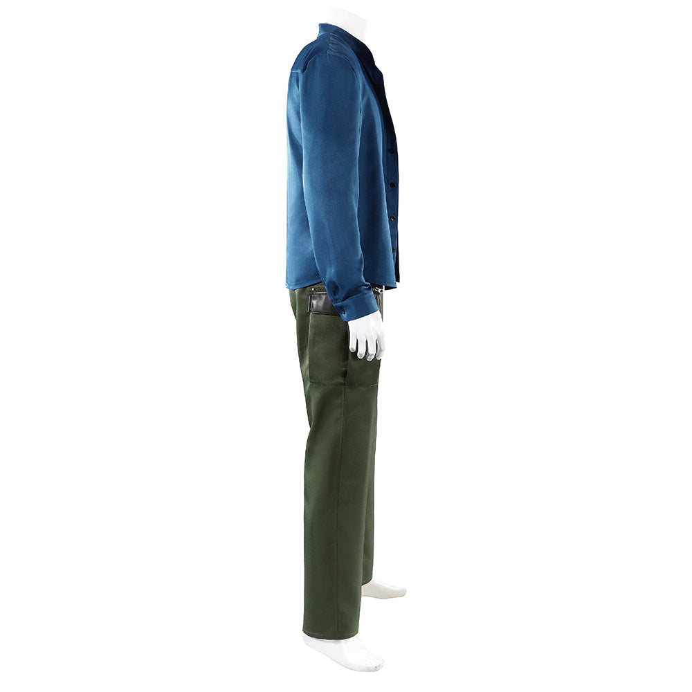 Zorro blau Outfit One Piece Roronoa Zoro Cosplay Kostüm