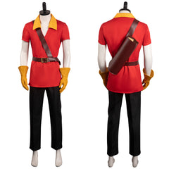 Die Schöne und das Biest Gaston Cosplay Kostüm Outfits für Herren Halloween Karneval Anzug