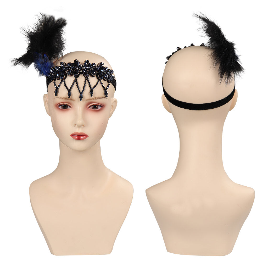 1920s Feder Damen Kopfstück Cosplay Party Zubehör  Halloween Karneval Haarezubehör