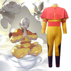 Avatar The Last Airbender Avatar Aang Cosplay Kostüm Jumpsuit Halloween Karneval Kostüm