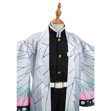 Kinder Mädchen Demon Slayer Kimetsu no Yaiba Kochou Shinobu Cosplay Kostüm Halloween Karneval Kostüm Set - cosplaycartde