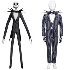 Kinder The Nightmare Before Christmas Jack Skellington Cosplay Kostüme Uniformen Halloween Karneval Anzug