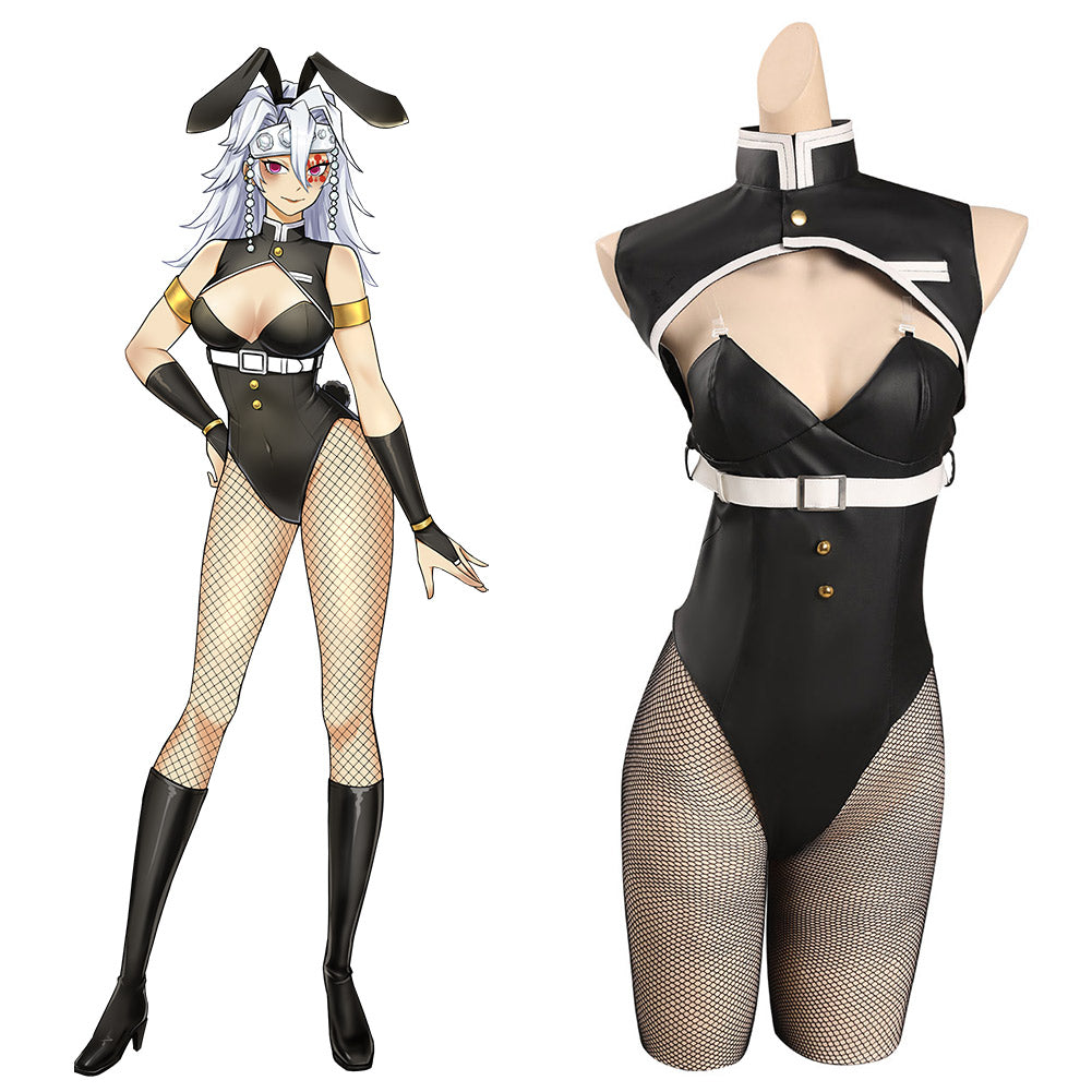 Uzui Tengen Demon Slayer Cosplay Bunny Girl Kostüm Halloween Karneval Outfits