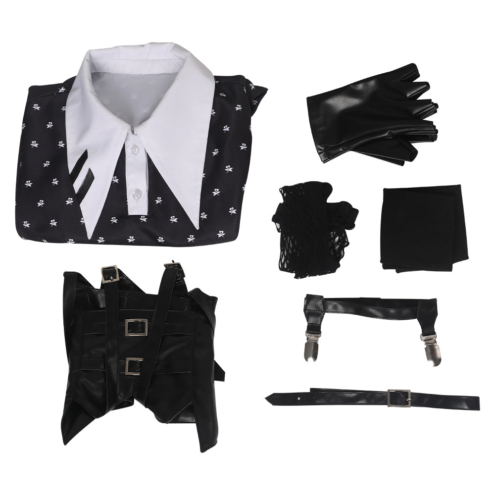Wednesday Addams Lolitakleid Originelle Design Halloween Karneval Outfits