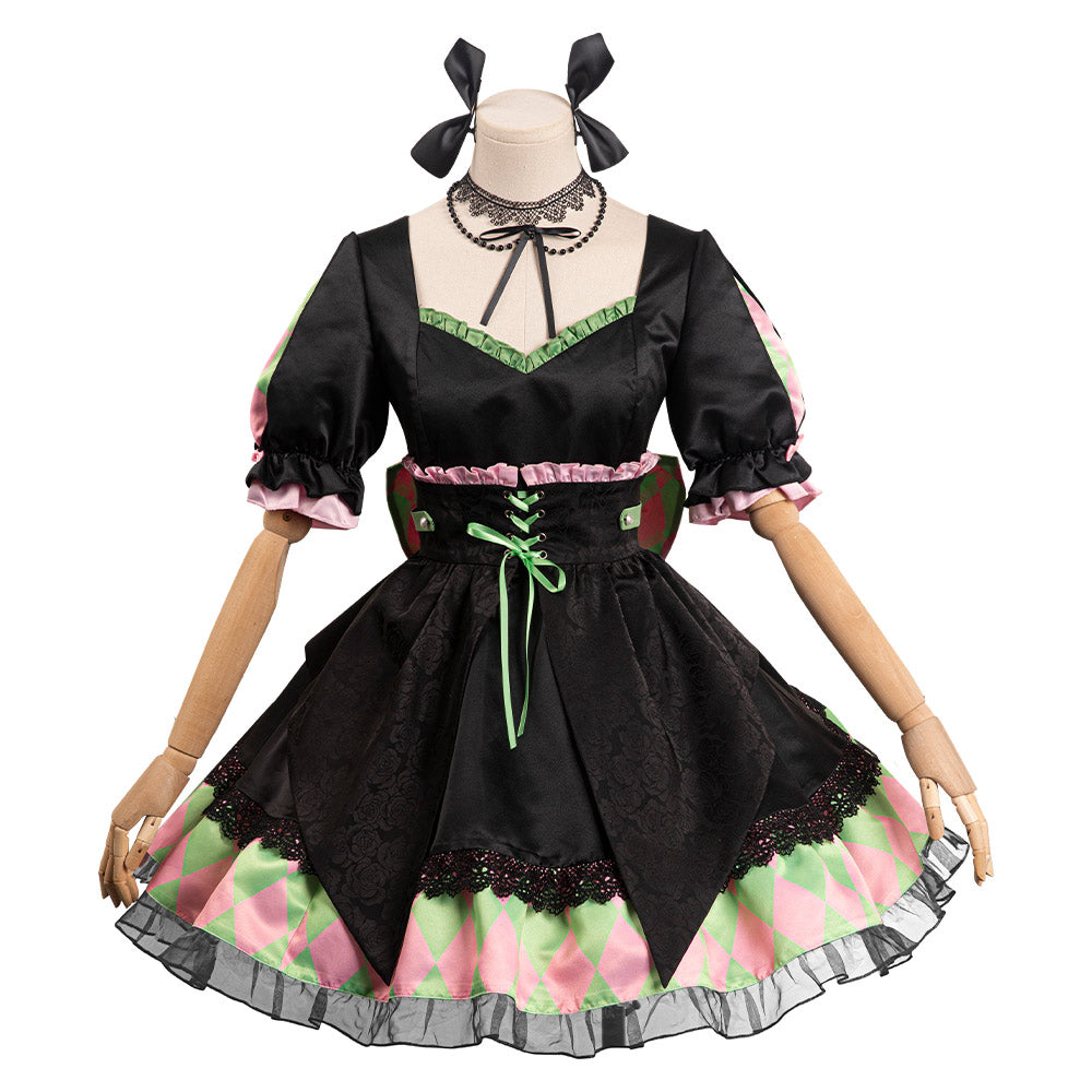 Demon Slayer Kanroji Mitsuri originelle Design Lolitakleid Halloween Karneval Outfits