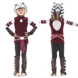 Star Wars: The Clone Wars Kinder Ahsoka Tano Cosplay Kostüm Halloween Karneval Outfits