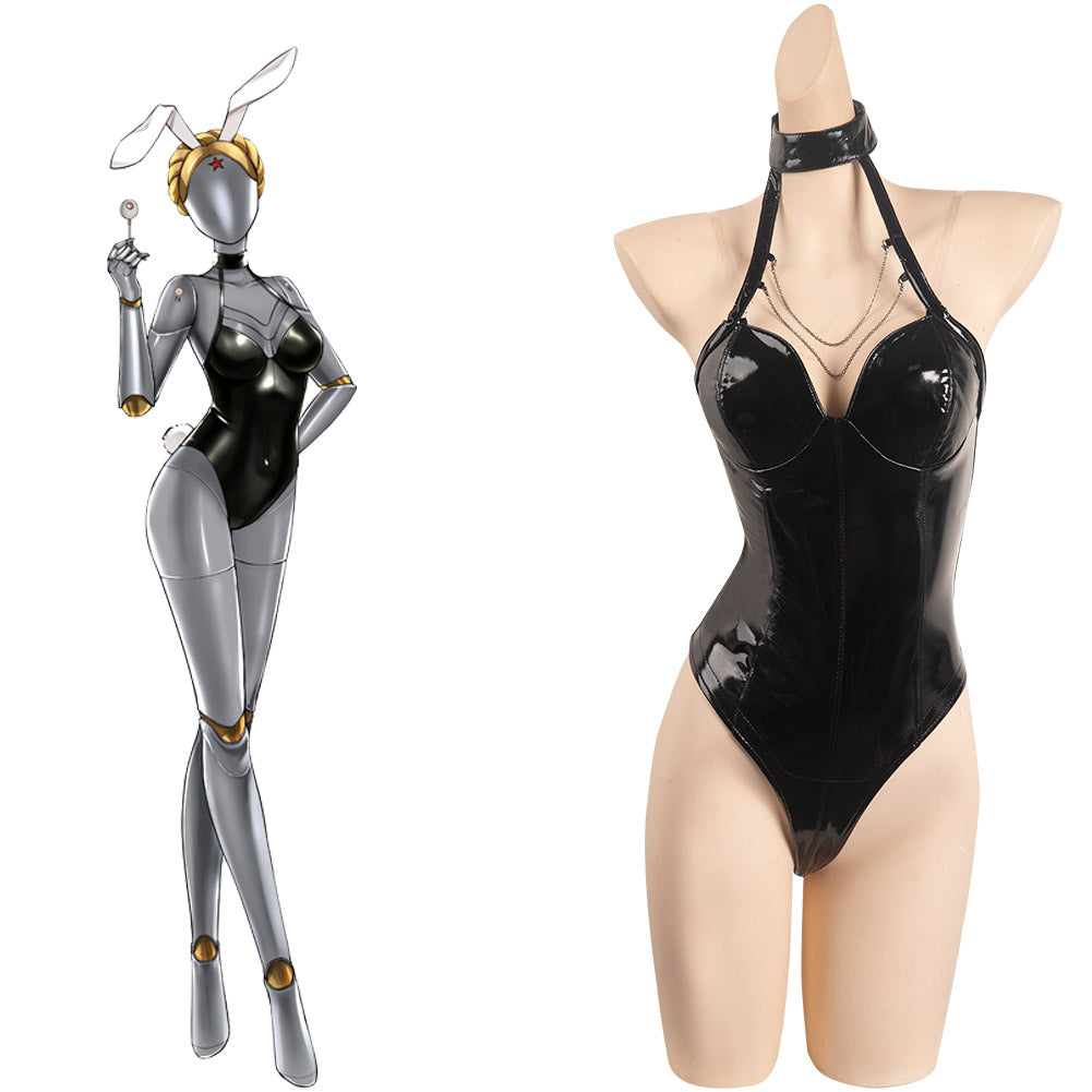 Bunnygirl Bodysuit Atomic Heart Robot Die Zwillinge Cosplay Halloween Karneval Outfits