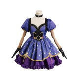 Mona Genshin Impact Hexe Kostüm Halloween Karneval Outfits