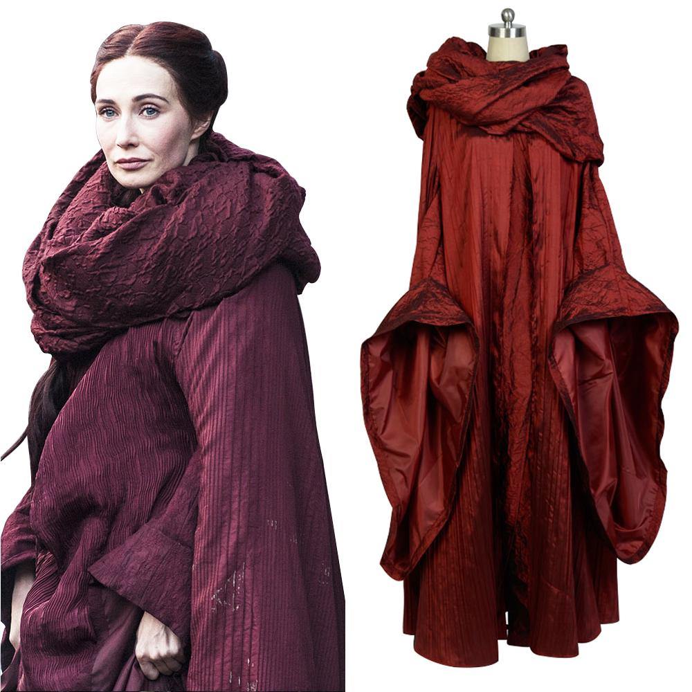 GoT Game of Thrones The Red Woman Melisandre Outfit Cosplay Kostüm - cosplaycartde