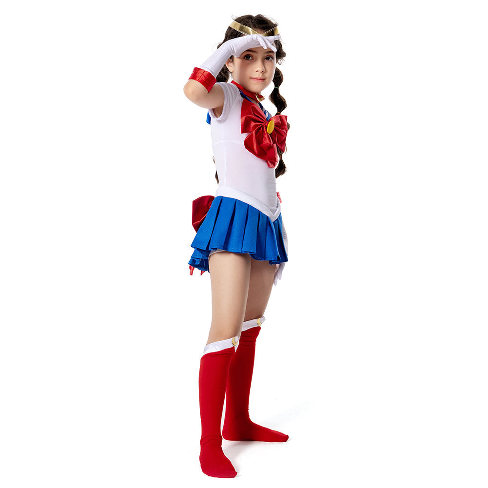 Sailor Moon Kinder Tsukino Usagi Kostüm Mädchen Halloween Karneval Kostüm