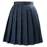 JK Schule Mädchen Japanische Schuluniform Faltenrock einfarbige Mini Röcke - cosplaycartde