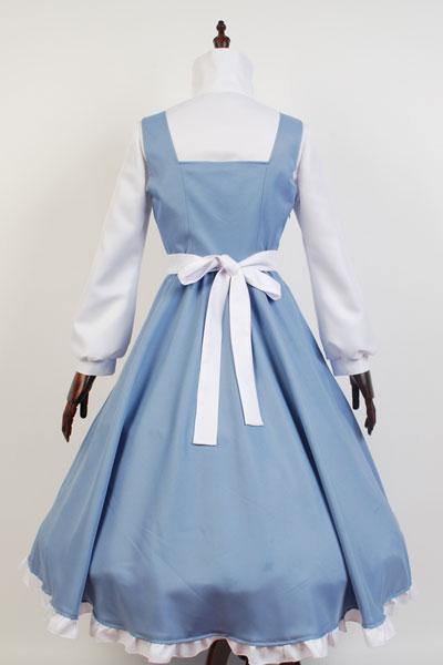 Die Schöne und das Biest Belle Kleid Dienstmädchen Schurz Kleid Cosplay Kostüm - cosplaycartde