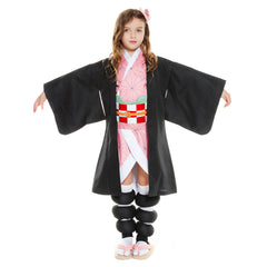 Kinder Nezuko Kamado Kostüm Demon Slayer: Kimetsu no Yaiba Cosplay Kostüm für Kinder
