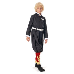 Kinder Demon Slayer Kimetsu no Yaiba Rengoku Kyoujurou Cosplay Kostüm Halloween Karneval Kostüm