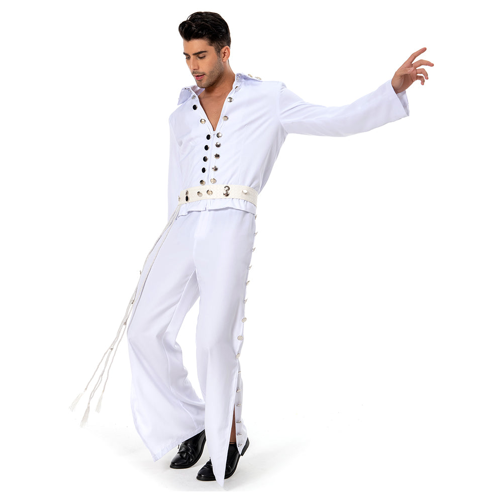 Elvis 2022 Elvis Aron Presley Cosplay Kostüm Outfits Halloween Karneval Anzug