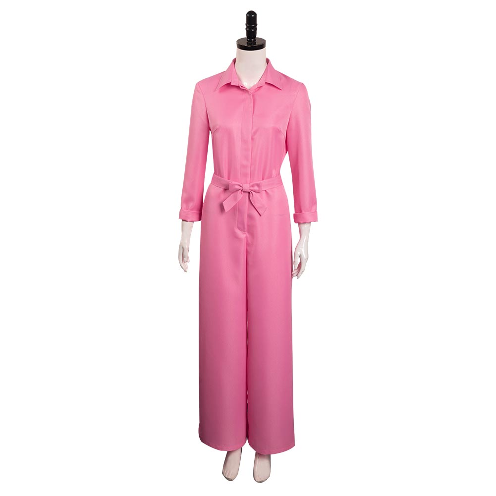 2023 Barbie, Margot Robbie Barbie Damen rosa Jumpsuit Cosplay Kostüm Alltagskleidung