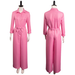 2023 Barbie, Margot Robbie Barbie Damen rosa Jumpsuit Cosplay Kostüm Alltagskleidung