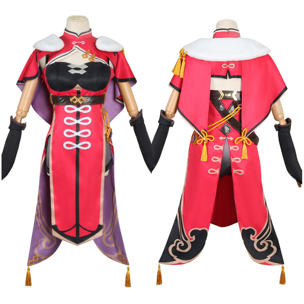 Beidou Cosplay Genshin Impact Kostüm Halloween Karneval Kleid