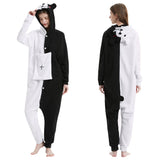 Danganronpa Monokuma Schlafanzug Pajama Erwachsene Sleepwear Pyjamas für Alltag