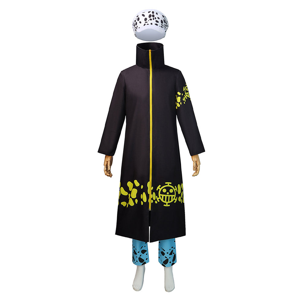 One Piece Trafalgar D. Water Law Kostüm Set Cosplay Halloween Karneval Outfits